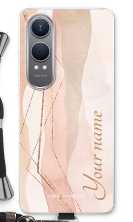 Gold Lines Namecase - Blush