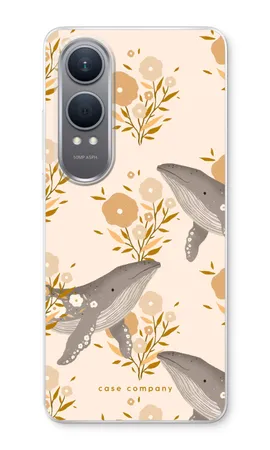 Floral Whales, Miękkie etui OnePlus Nord CE4 Lite