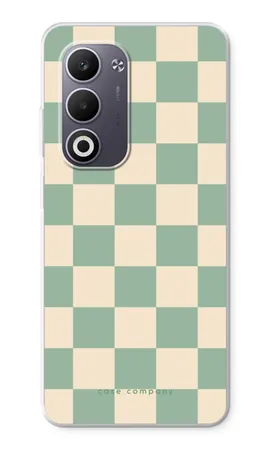 Checkered Mint, Oppo A5 soft hoesje