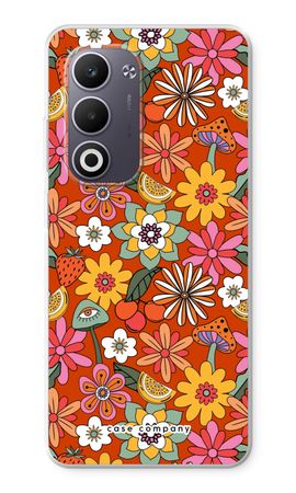 Retro Flowers - Red
