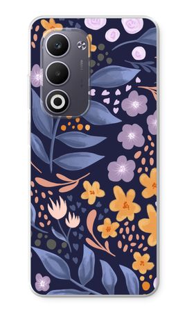 Flowers with blue leaves