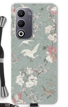 Japanese crane birds blossom