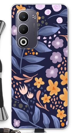 Flowers with blue leaves