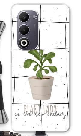 Houseplant on windowpane