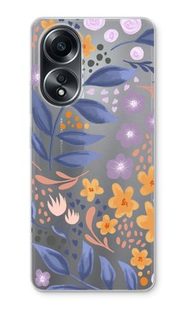 Flowers with blue leaves