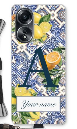 Monogram Blaue Fliesen