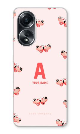 Rosy Butterflies Monogram