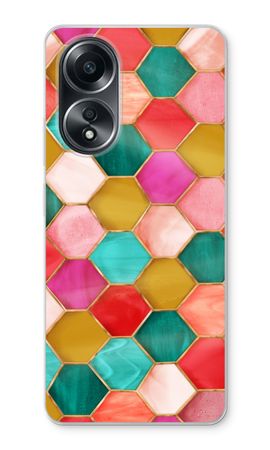 Hexagons in stained glass