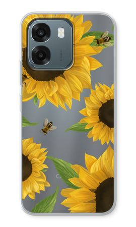 Sunflower and bees