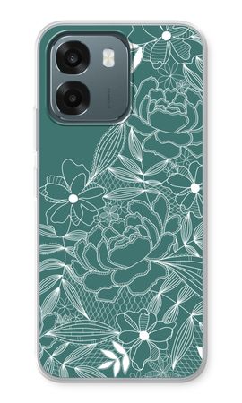 Flowers in lace