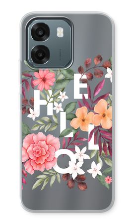 Hello in flowers