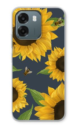 Sunflower and bees