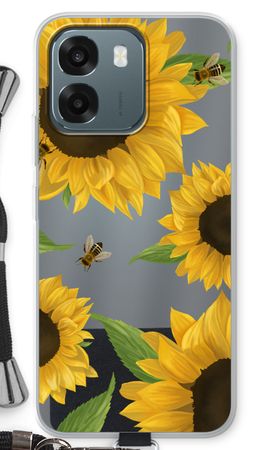 Sunflower and bees