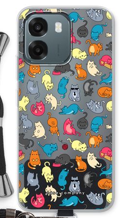 Colourful cats
