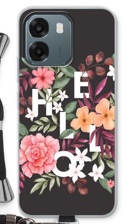 Hello in flowers