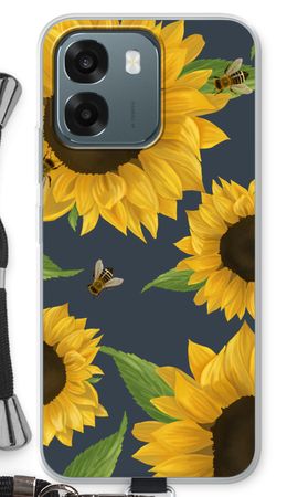 Sunflower and bees