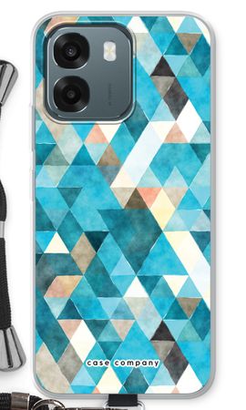 Coloured triangles blue
