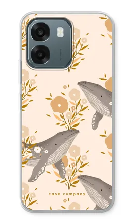 Floral Whales, Oppo A6 weiche Hülle