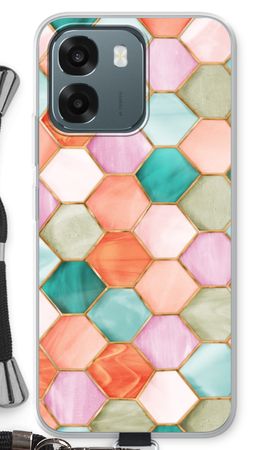 Hexagons in stained glass
