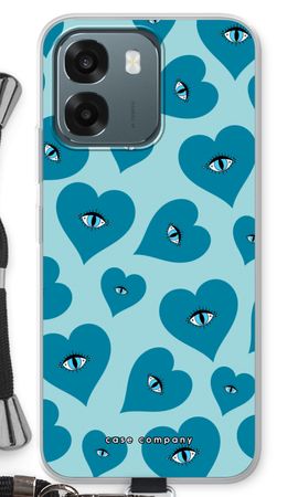Blue heart eyes