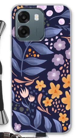 Flowers with blue leaves