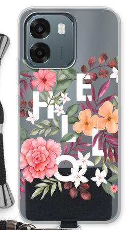 Hello in flowers