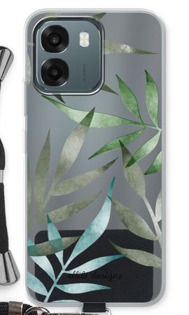 Tropical watercolor leaves