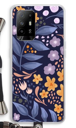 Flowers with blue leaves