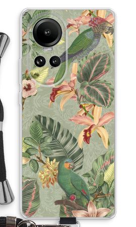 Tropical jungle parrot