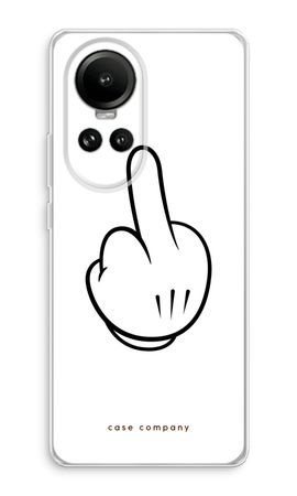 Mittelfinger weiß