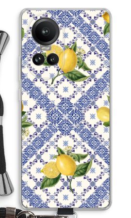 Blue tiles and lemons