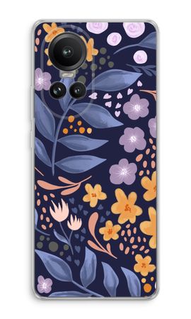 Flowers with blue leaves