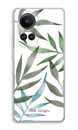 Tropical watercolor leaves