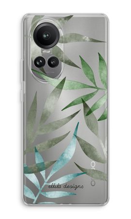 Tropical watercolor leaves