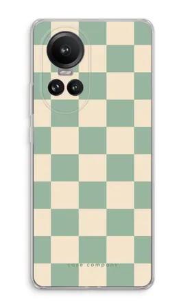 Checkered Mint, Oppo Reno 10 Pro weiche Hülle