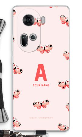 Rosy Butterflies Monogram