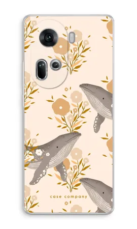 Floral Whales, Coque souple Oppo Reno 11