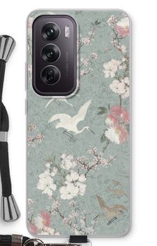 Japanese crane birds blossom