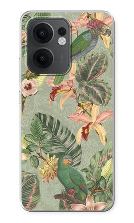 Tropical jungle parrot