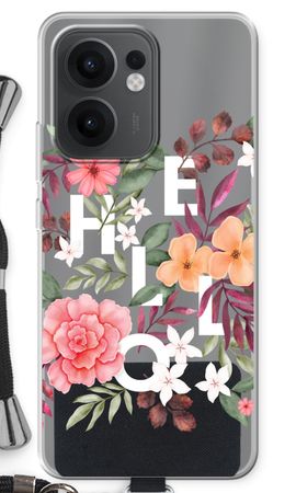Hello in flowers
