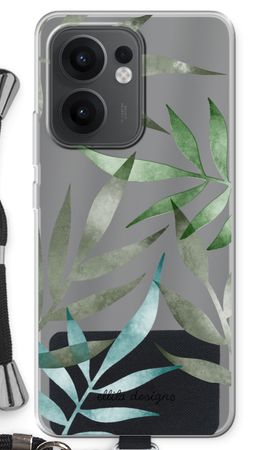 Tropical watercolor leaves