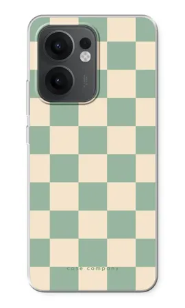 Checkered Mint, Oppo Reno13 F mykt deksel