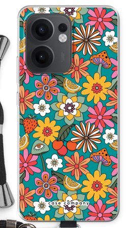 Retro Flowers N°2 - Blue