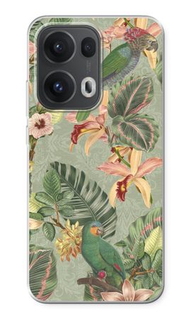 Tropical jungle parrot