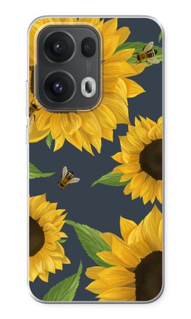 Sunflower and bees