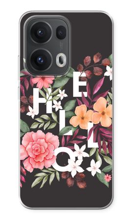 Hello in flowers