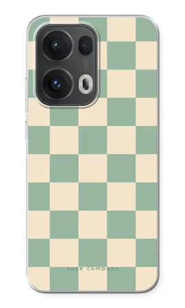 Checkered Mint, Miękkie etui Oppo Reno13 Pro