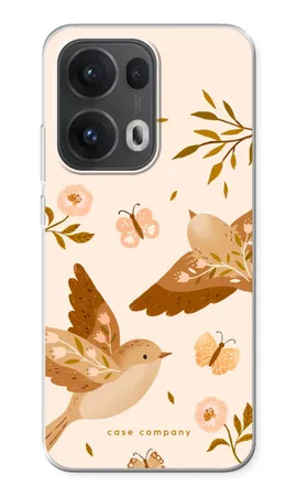 Fluttering Pair, Mehki ovitek Oppo Reno13 Pro