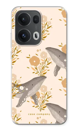 Floral Whales, Mehki ovitek Oppo Reno13 Pro