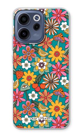 Retro Flowers N°2 - Blue